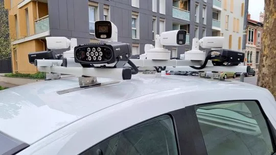 Cameras toit voiture lap